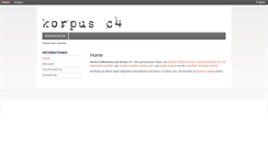 Desktop Screenshot of korpus-c4.org