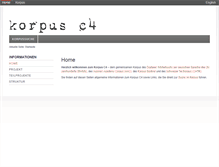 Tablet Screenshot of korpus-c4.org